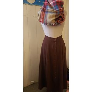 Boho Maxi button down skirt